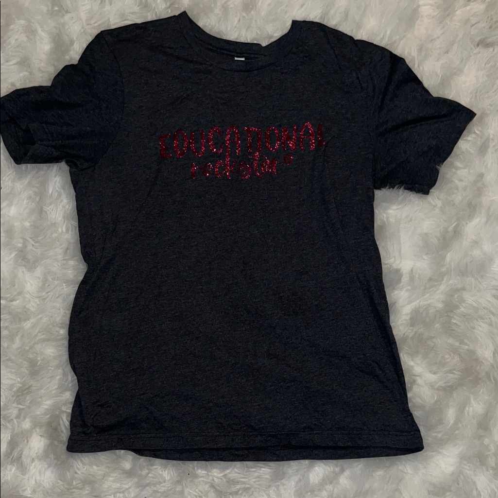 Bella Canvas Black Tee With Red Graphic Bella Canvas Black Tee With Red Graphic